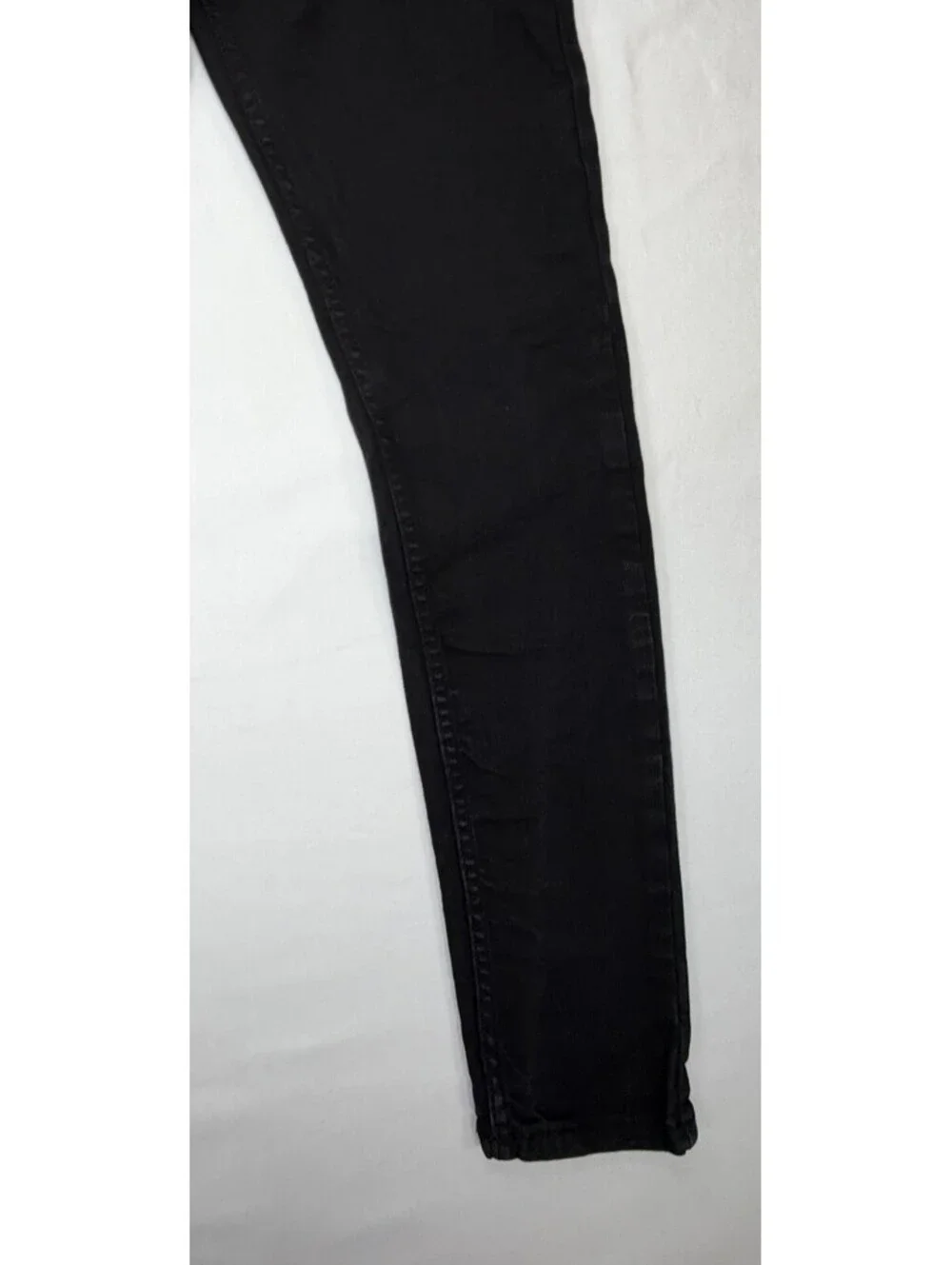 New Look Men's Skinny Jeans Slim Fit Stretch Mid-Rise Zip Fly  Size 28 Black
